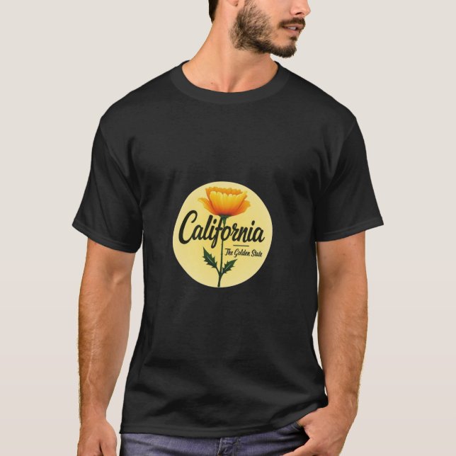 T-shirt = Californie L'État d'or (Devant)