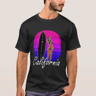 T-shirt Californie Surfer Surf Vêtements Hommes Femmes Gra