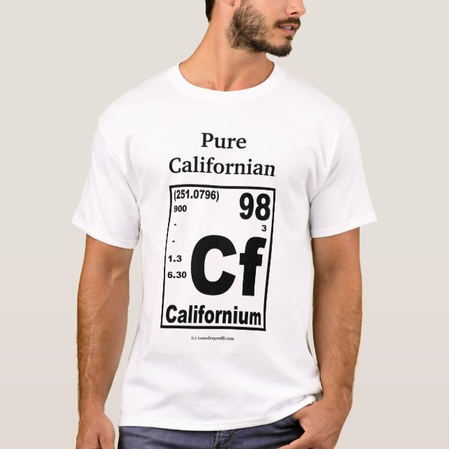 T-shirt Californien pur (Devant)