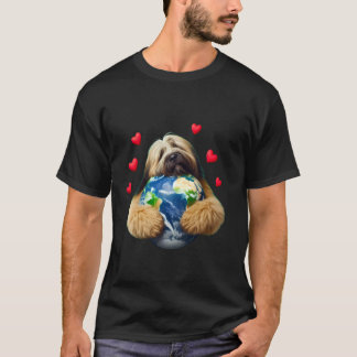 T-shirt Câlin de la journée de la Terre pour un chien Bria