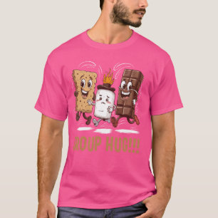 T-shirt Câlins de groupe Guimauve S'mores Chocolat Camping