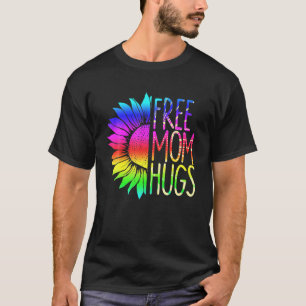 T-shirt Câlins de maman LGBT Tournesol Arc-en-ciel