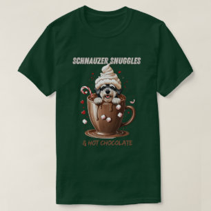 T-shirt Câlins de Schnauzer & Chocolat Chaud