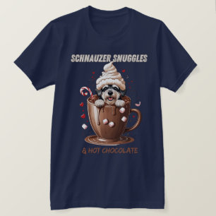 T-shirt Câlins de Schnauzer & Chocolat Chaud