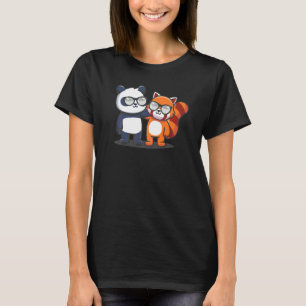 T-shirt Câlins d'ours panda au panda roux Pandas roux Gr