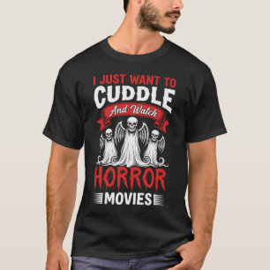 T-shirt Câlins et films d'horreur Squelette Halloween