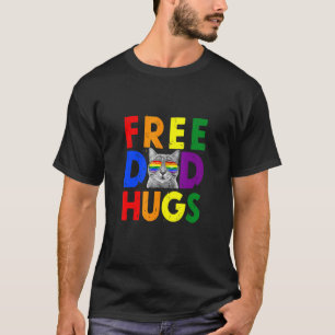T-shirt Câlins Gratuits Papa Fierté Féline Alliés Chats Pè