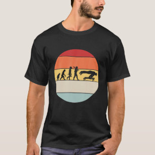 T-shirt Calisthène De L'Évolution Colorée Rétro Pour H