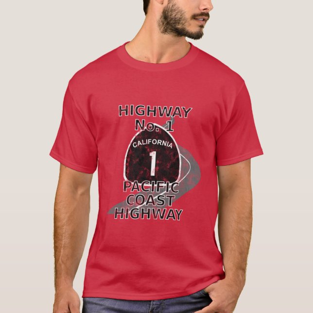 T-shirt Called Shoreline Highway or Coast Highway The most (Devant)