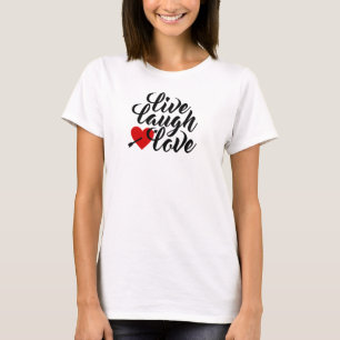 T-shirt Calligraphie de la Saint Valentin au rire en direc