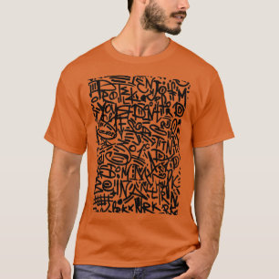 T-shirt Calligraphie Graffiti Street Art Motif urbain
