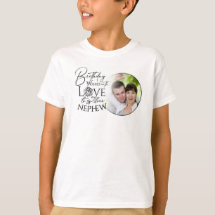 T-shirt Calligraphie Photo personnalisée d'anniversaire po