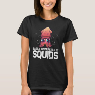 T-shirt Calmar Cool Pour Hommes Femmes Biologie Octopus An