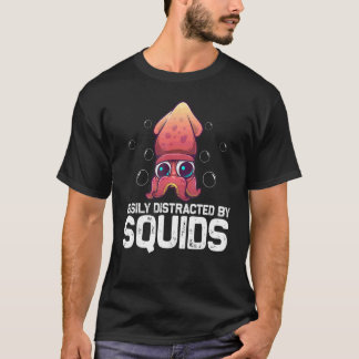 T-shirt Calmar Cool Pour Hommes Femmes Biologie Octopus An