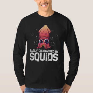 T-shirt Calmar Cool Pour Hommes Femmes Biologie Octopus An
