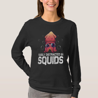 T-shirt Calmar Cool Pour Hommes Femmes Biologie Octopus An
