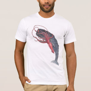 T-shirt Calmar et baleine