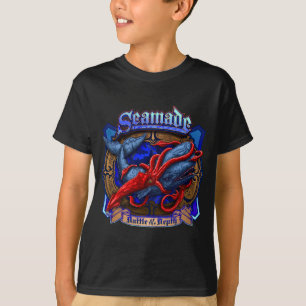 T-shirt Calmar géant de Seamade contre la conception de