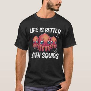 T-shirt Calmar Pour Hommes Femmes Octopus Shore Kraken Cos
