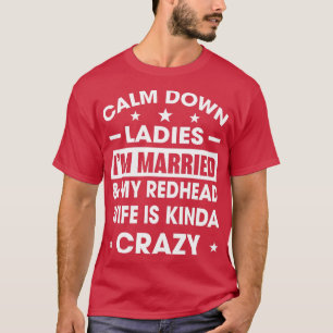 T-shirt Calme Dames Ix27m Marié Ma Femme À La Tête De Redh
