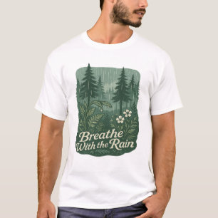 T-shirt Calme de la forêt pluvieuse – Respirer avec l'art