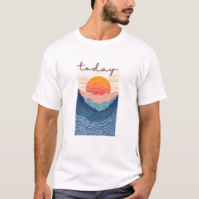 T-shirt Calme Horizon Valley (Devant)