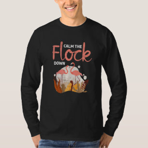 T-shirt Calme Le Flocon Du Flamant rose De Ladys Melanin