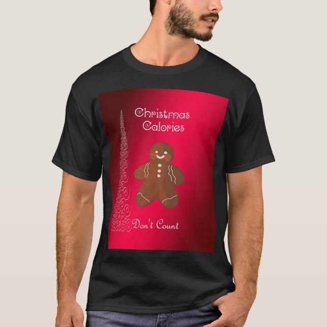 T-shirt calorie Noël drôle Dire le graphique (Devant)