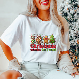 T-shirt Calories de Noël amusant