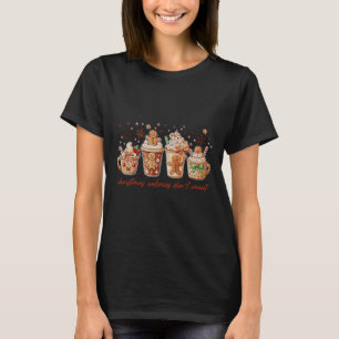 T-shirt Calories de Noël ne comptent pas Coquett de pain d