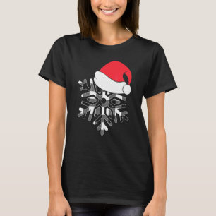 T-shirt Calot de Père Noël à carreaux de bison Hiver Ambia