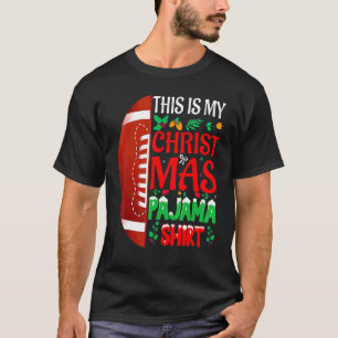 T-shirt Calot de Père Noël en pyjama de Noël USA Football