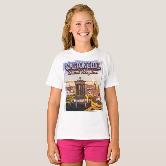T-SHIRT CALTON HILL - LE MONUMENT DUGALD STEWART (Devant entier)