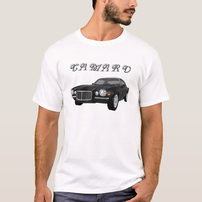 T-shirt Camaro 1972 Z28 : Voiture de muscle : Finition (Devant)