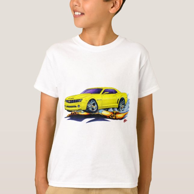 T-shirt Camaro voiture jaune 2010 (Devant)