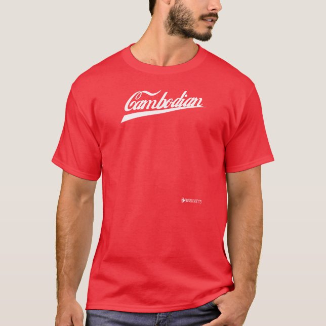 T-shirt Cambodgien - rouge (Devant)