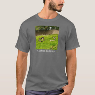 T-shirt Cambria, population de CA : 6 789; Cerf : 3