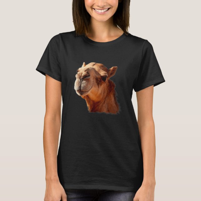 T-shirt Camel Animal Distinctive Face Large Mammal Humps C (Devant)