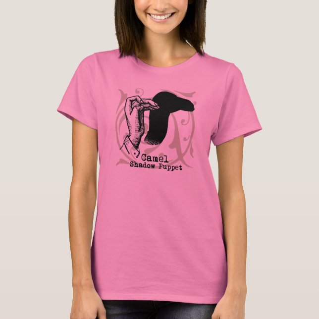 T-shirt Camel Hand Puppet Shadow Games (Devant)