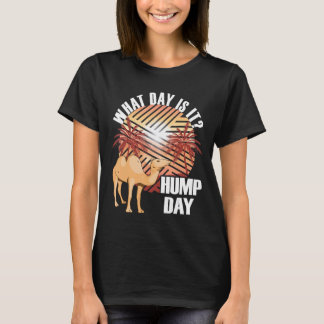 T-shirt Camel Palm Tree Moderne Rétro Hump Day Camping
