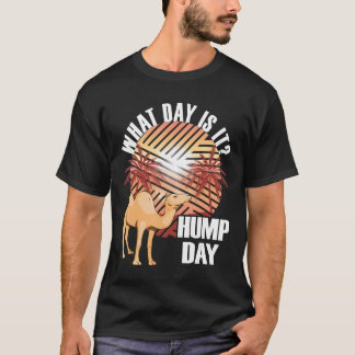 T-shirt Camel Palm Tree Moderne Rétro Hump Day Camping