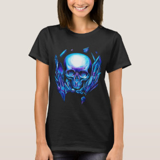 T-shirt caméléon bleu crâne
