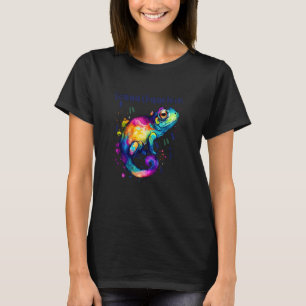 T-shirt Caméléon virgule Conception de jeu de mots de gram