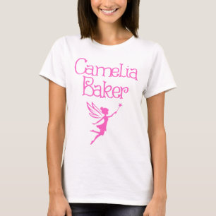 T-shirt Camelia Baker Logo Fée Rose
