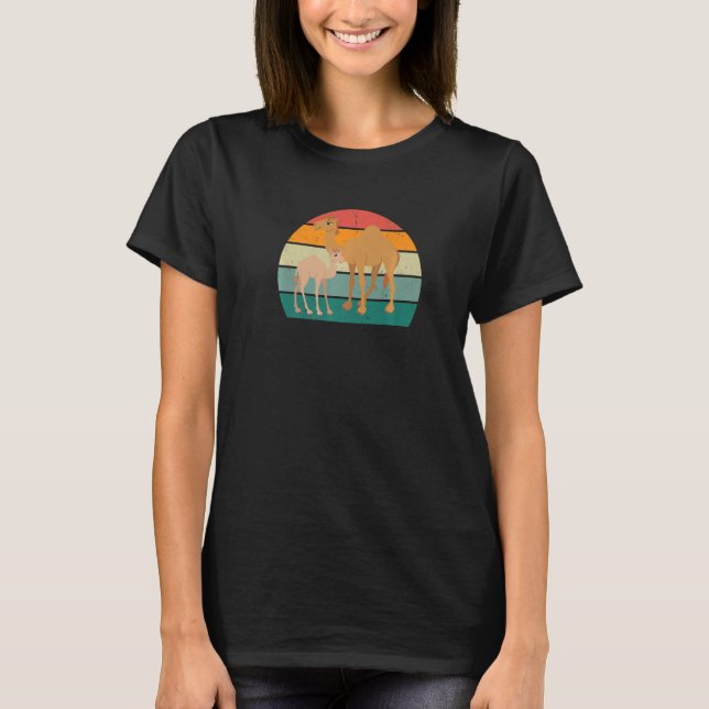 T-shirt camels desert arabia dromedary dromedaries one hum (Devant)
