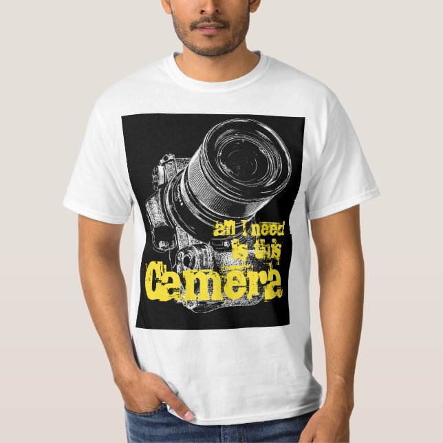 T-shirt Caméra cool de chemises photographiques (Devant)