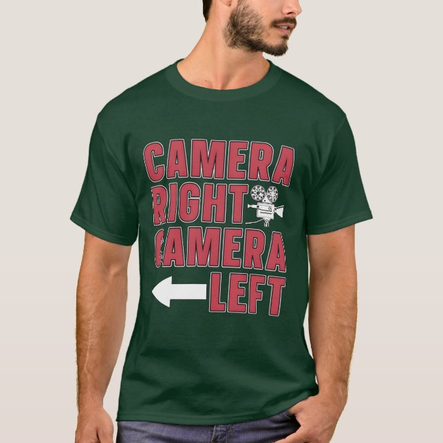 T-shirt Caméra de cinéma Caméra de droite Film de gauche (Devant)