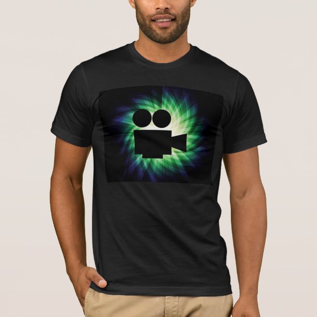 T-shirt Caméra de cinéma cool; film vidéo (Devant)