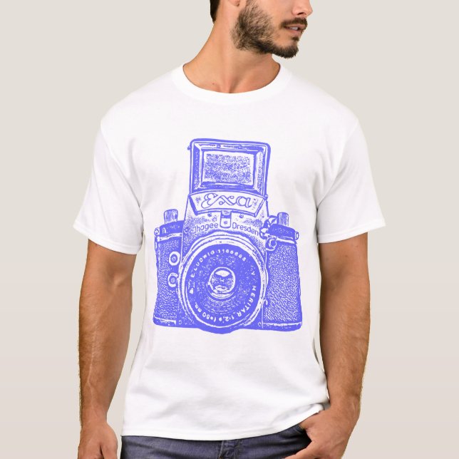 T-shirt Caméra géante est-allemande - bleu électrique (Devant)