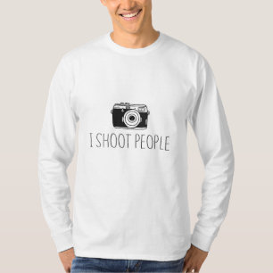 T-shirt Caméra Je Tire Les Gens Chemise Caméra Amateurs Hu